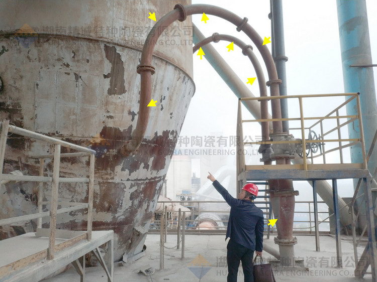 湖南mg不朽情缘特特种陶瓷有限公司回访客户并审查耐磨陶瓷管道现场运行情形